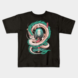 The girl and the dragon Kids T-Shirt